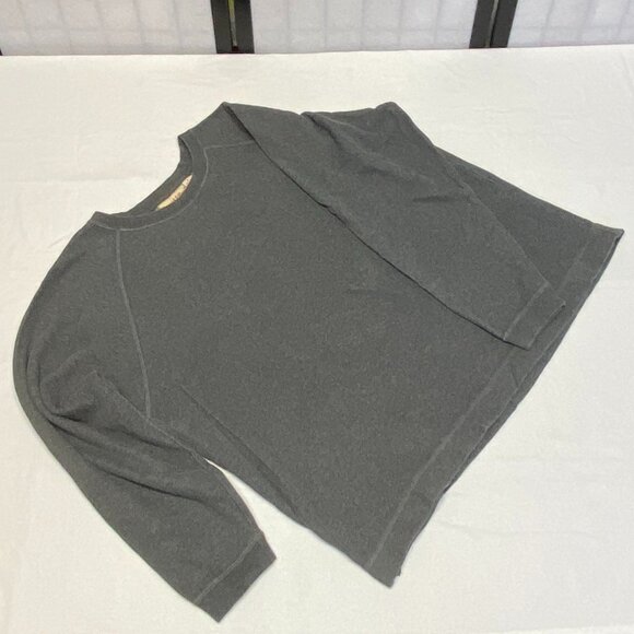 Preswick & Moore Sport Raglan Sleeve Rib Knit Crew Neck Tee Gray XL Athletic Top - Picture 8 of 12